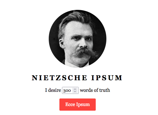 Nietzsche ipsum